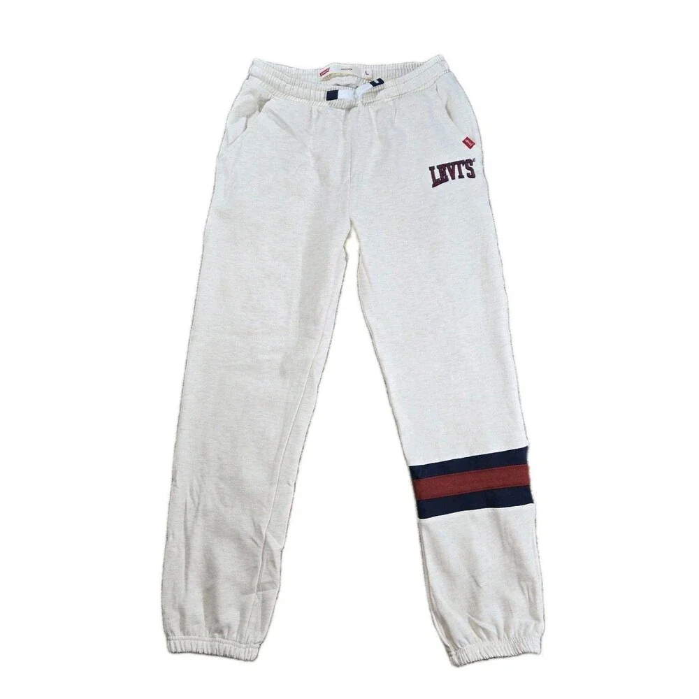 Boys Levi’s Sweatsuit Set Large Sweatshirt Jogger Pants 2 Piece Light Gray